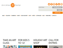 Tablet Screenshot of annarborartcenter.org